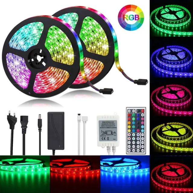 1m-30m LED Stripe RGB Leiste Streifen 5050 Band APP Musik Leuchte Lichterkette
