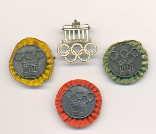 1936 BERLIN 11 th SUMMER OLYMPIC GAMES  badge pin