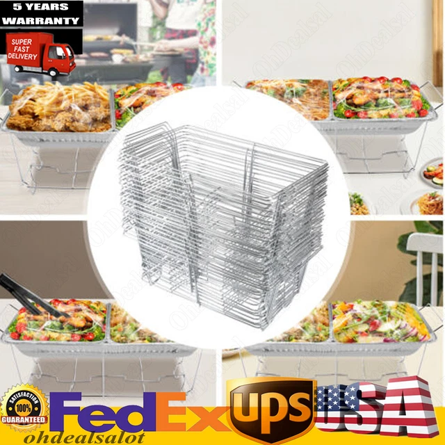 24 Pack Chafing Wire Rack Buffet Stand Full Size Chafing Food Warmer Dish Stand