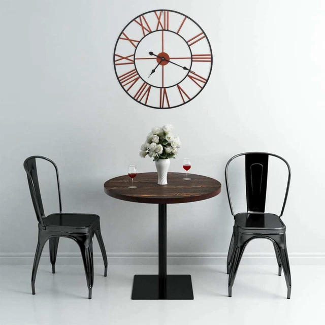 Horloge murale Métal 58 cm Rouge