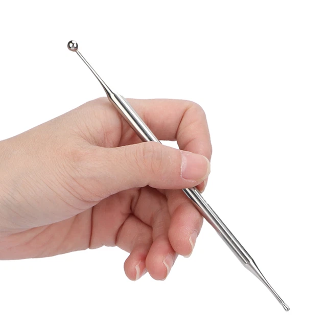 Dual Head Ear Acupuncture Body Point Probe Stainless Steel Massage Tool SD3