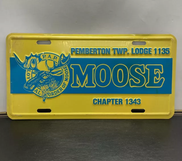 Loyal Order of Moose Lodge 1135 Pemberton Twp. License Plate Topper