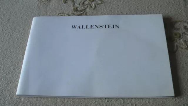 Friedrich Schiller – Wallenstein Programmheft Berli