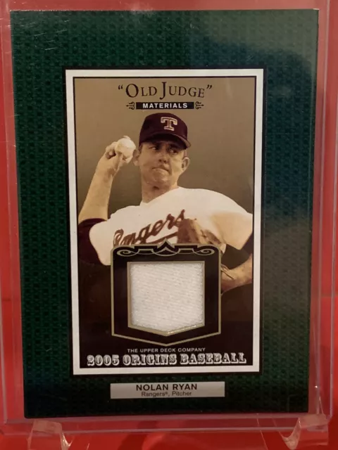 2005 Origins Old Judge Nolan Ryan Jersey 2004 Dale Murphy Leather & Lumber