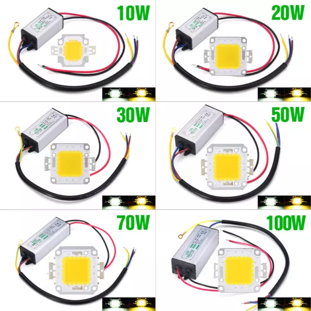 LED Driver High Power Supply Waterproof / LED SMD Chip Bulb 10W20W30W50W70W100W