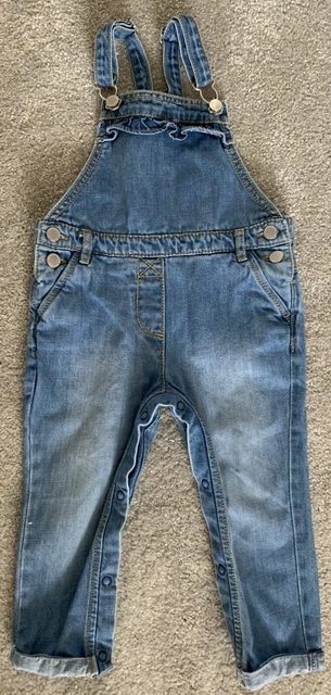 Coppia Lettini Denim Bambina Da Neonato Da Next 18-24 Mesi 1-1,5 Anni