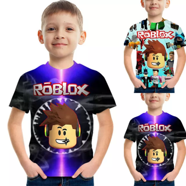 Kids' Roblox 3D T-Shirt Cosplay Tees Boy Girl Short Sleeve Cartoon Tops Fashion