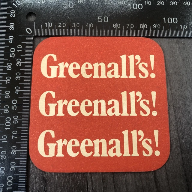 Greenalls Best Beers Cheers Authentic Vintage Cardboard Beer Mat Coaster