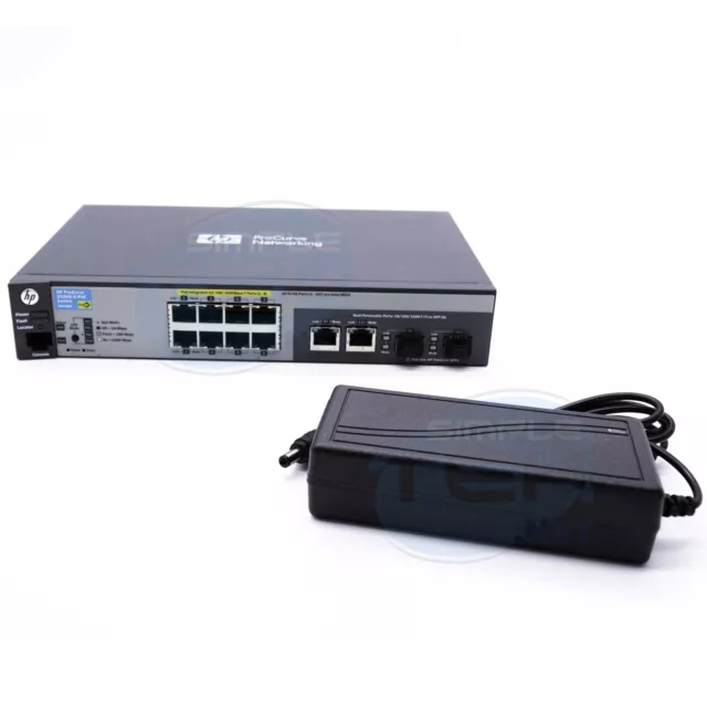 Switch Poe Hp Procurve 2520g 8 Porte J9298a Gigabit + Alimentator Ricondizionato