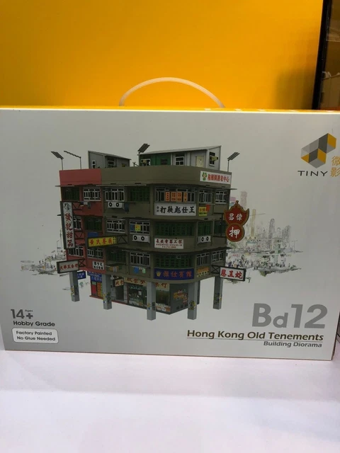 Hong Kong Old Tenements - assembled and painted - Tiny HK