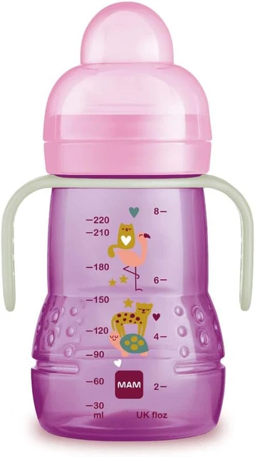 Trainer Night, 4+Mesi, 220 Ml Rosa, Con Manici Che Si Illuminano Al Buio
