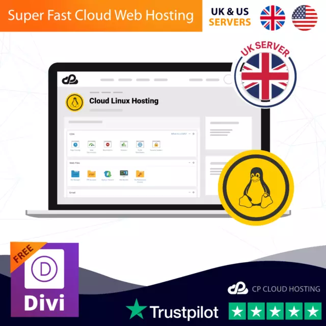 Unlimited UK/USA Web Hosting + Free SSL + CDN + DIVI Theme USA Server