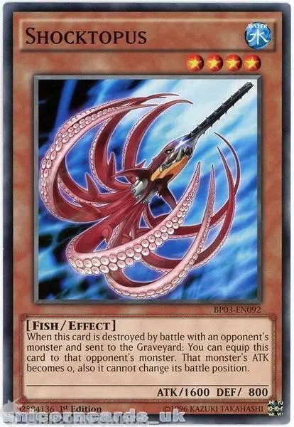 BP03-EN092 Shocktopus 1st Edition Mint YuGiOh Card