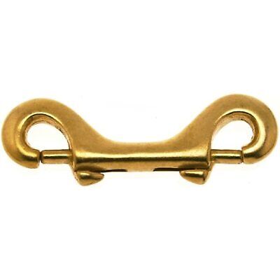 Campbell T7625014 Double Ended Bolt Snap, Solid Bronze, Polished, 13/32"