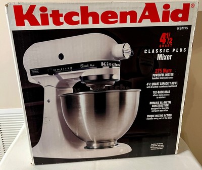 KitchenAid Heavy Duty MIXER CON BASE 5KSM7591XBWH 500W capacità 6.9Ltr TEN SPEED 