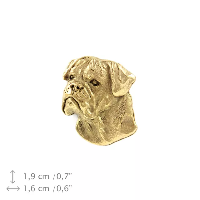 Bull Mastiff Head, Pin Art Dog, Limited Edition