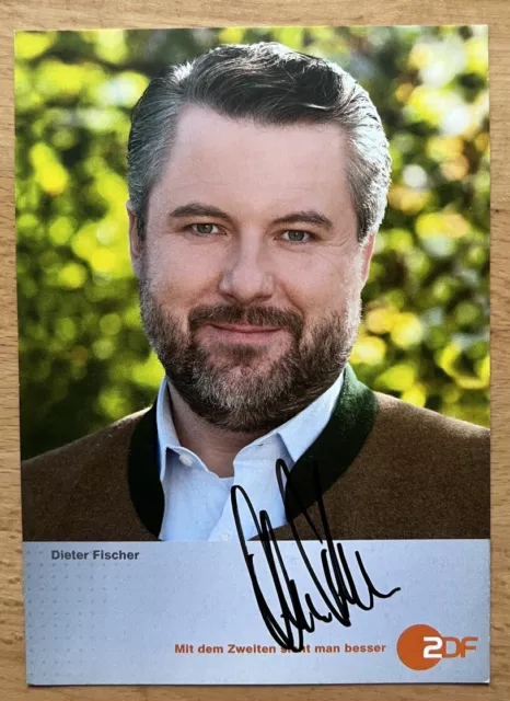 Dieter Fischer AK ZDF Rosenheim-Cops Autogrammkarte original signiert