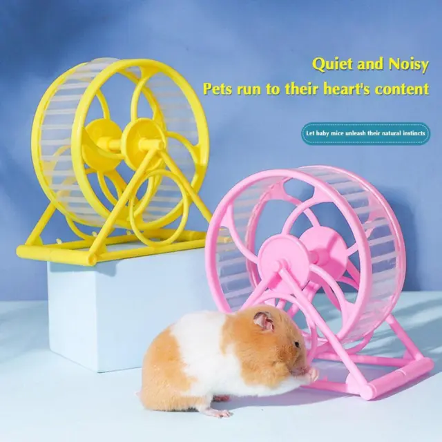 Wheel Running Exercise Scroll Silent Hamster Mouse Rat Gerbil Pet Jogging Toy'