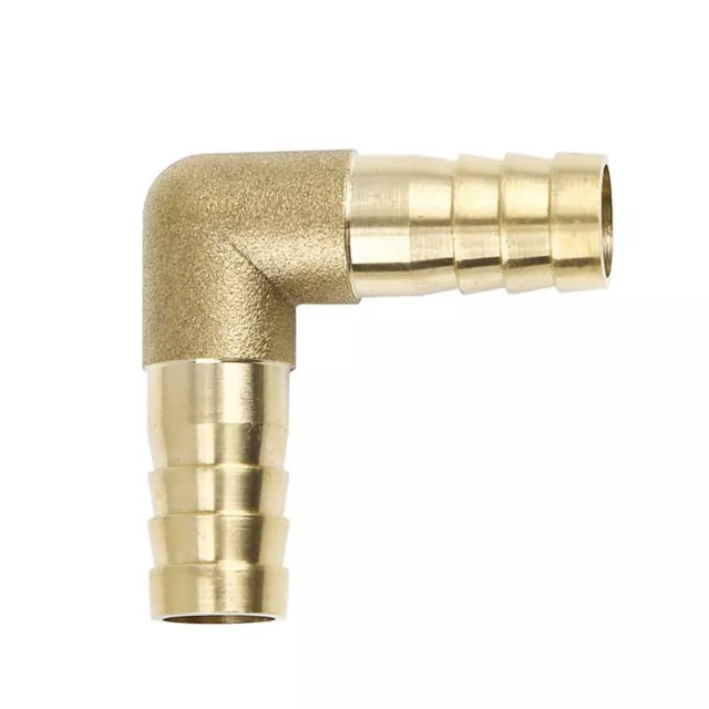 Brass Barb 90 Degree L Right Angle Elbow Fuel Hose Joiner Connector Pipe Fitting