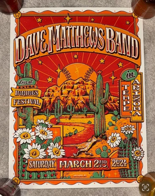 Dave Matthews Band 2024 Innings Festival Show Poster