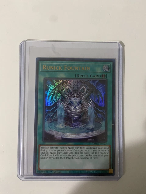 Yugioh Runnick Fountain 1st Edition Ultra Rare
