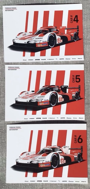 CARTE CARD DEDICACEE 24 Heures Du Mans 2025 Porsche 963 #5 Le Mans 24H