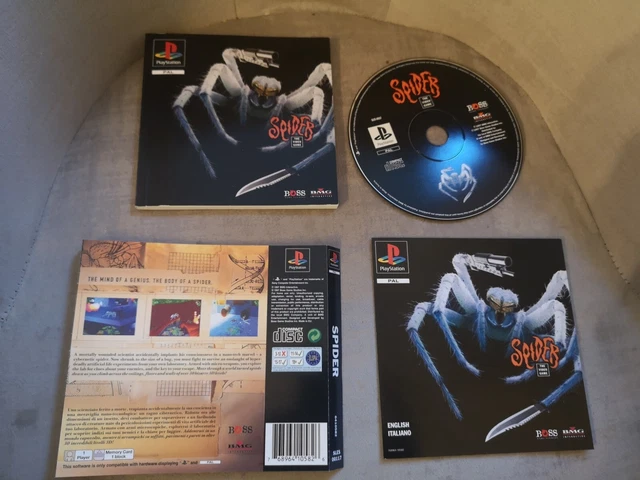 Spider (Sony PlayStation 1, 1996) - PAL Complete with manual BMG PS1 excellent