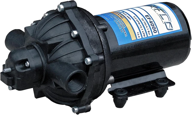 4.0 GPM 12V Diaphragm Pump Boxed with 1/2" NPT Ports