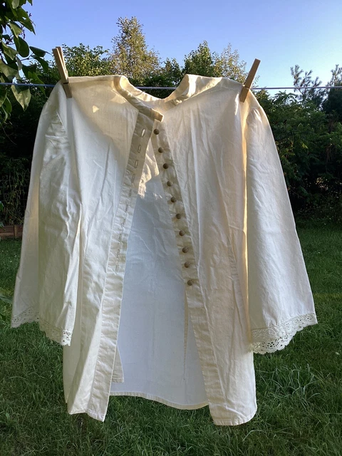 Civil War, Revolutionary War, Colonial Reenacting White Button Blouse