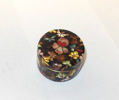 Small Cloisonne Ginbari Enamel Floral Design Opium Box