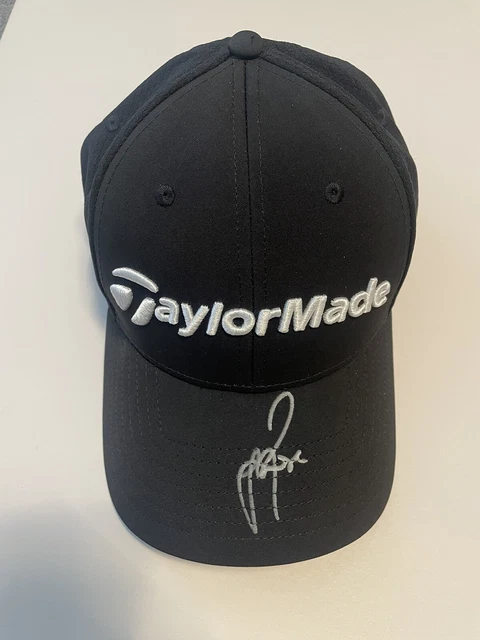 Justin Rose HAND SIGNED TaylorMade Black Golf Cap Autograph