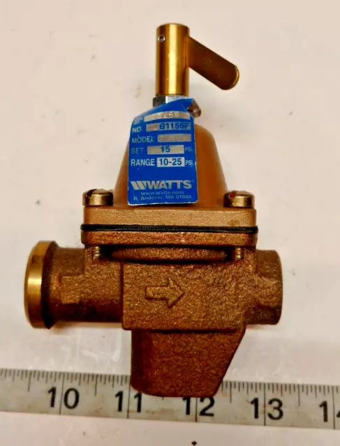 WATTS B1156F Pressure Regulator,1/2 In,10 to 25 psi