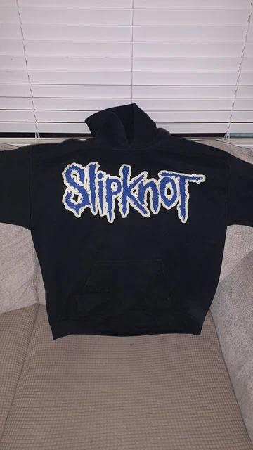 Slipknot Blue Lettering Group Mask Hoodie