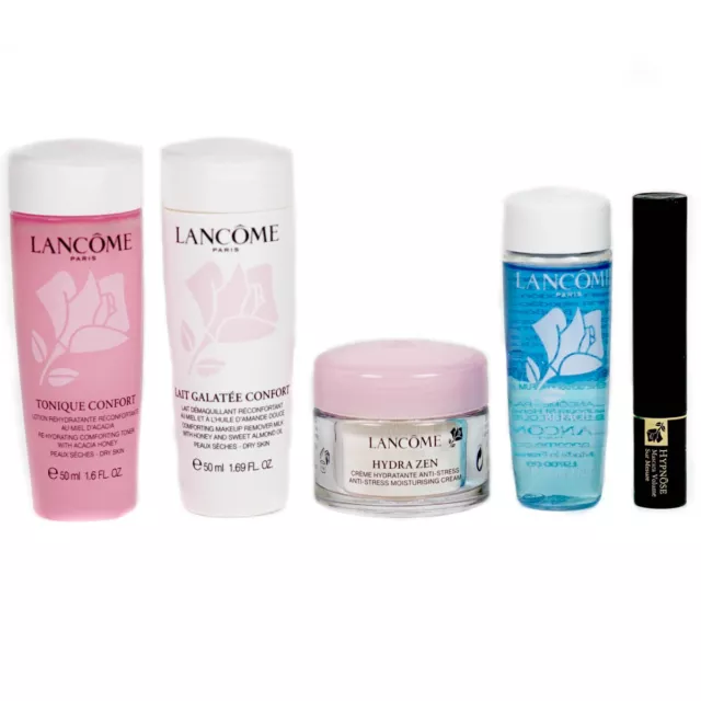 Lancome Hydra Zen Cream Bi-Facil Mascara Toner Remover Makeup Skincare Set