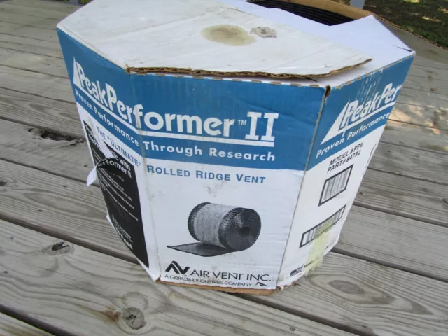 AIR VENT Peak Performer Ii 28 Ft. Shingle-over Rolled Ridge Vent New Roll Roof