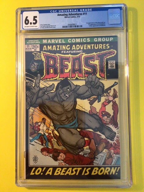 Amazing Adventures #11 1st Beast with Fur CGC 6.5 Marvel 1972