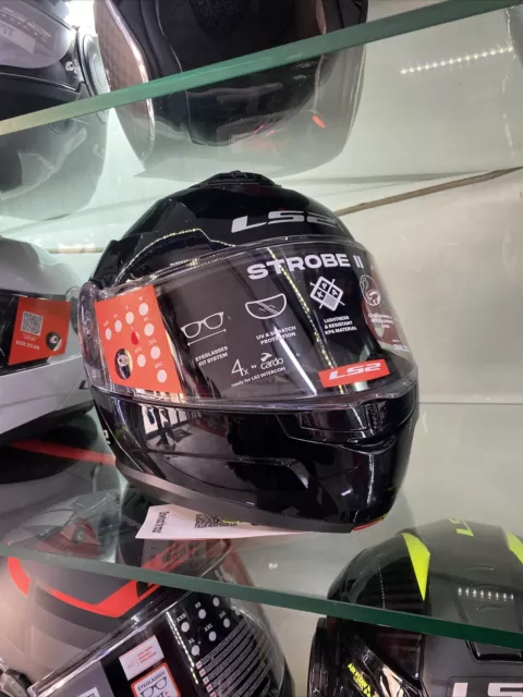 Casco Moto Modulare Ls2 FF908 STROBE II Gloss Black TG.L