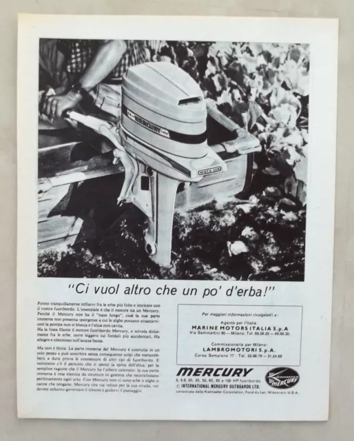 E290-Advertising Pubblicità-1963 - MERCURY MOTORE FUORIBORDO