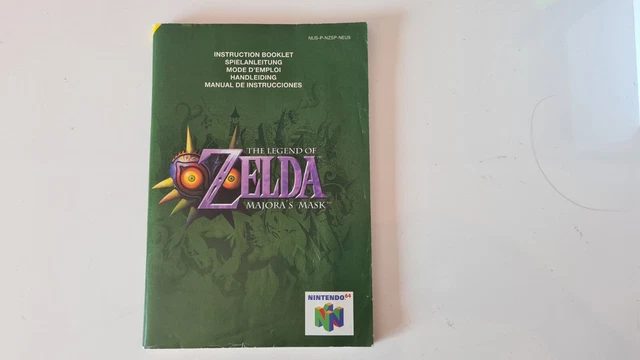 Manuel Notice Legend of Zelda Majora's Mask Nintendo 64 FAH Mode d'emploi