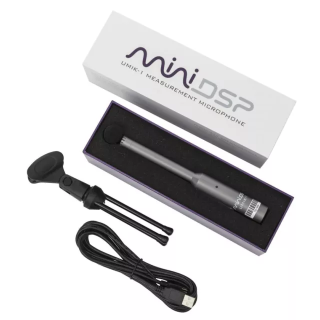 miniDSP UMIK-1 USB Measurement Calibrated Microphone Speakers DIRAC Live Rew Mic 2