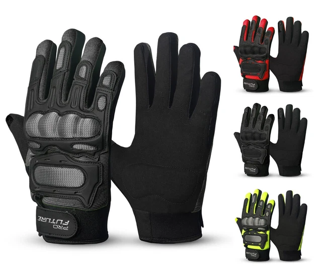 Guanti Estivi Da Moto Aspidex In Tessuto E Pelle Traforata &ndash; Unisex Con Protezione Nocche