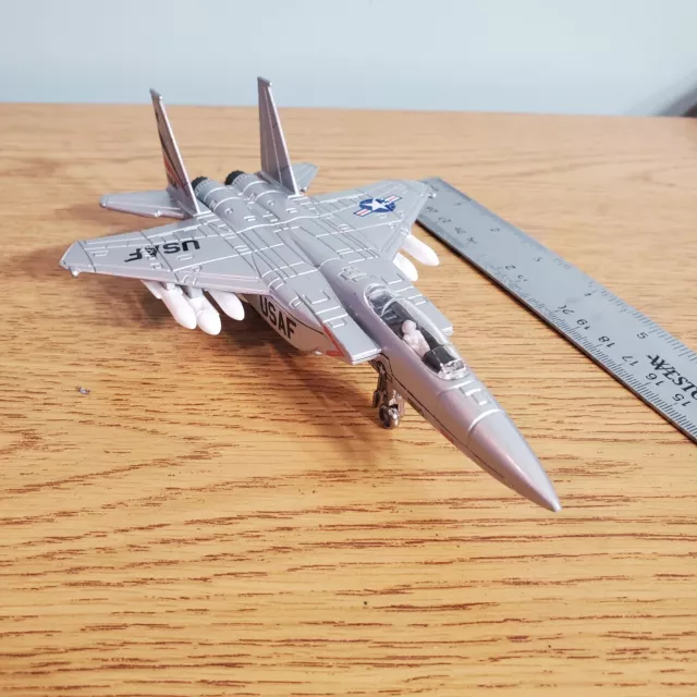 Clean 2008 ERTL 7.5" USAF F-15 Eagle Fighter Jet Plane Diecast Vehicle 1364