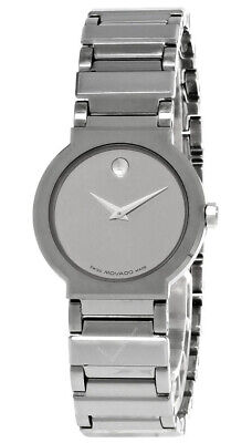 Movado Museum Quartz S-Steel Valor Mirror Dial Women's Watch 0604774