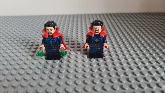 Lego Dr Strange 2 x minifigure variations genuine Avengers Marvel Super Heroes