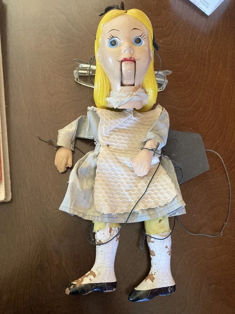 Alice Puppet 1950'S DISNEY ALICE IN WONDERLAND MARIONETTE Peter Puppet 370 , Lovely ...