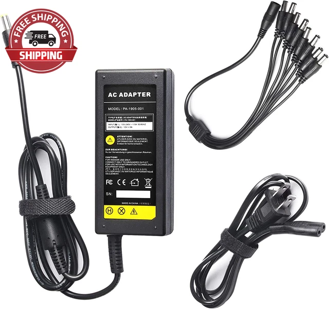 Fancy Buying Security Camera Power Adapter 12V 5A 100V-240V AC to DC 8-Way Power