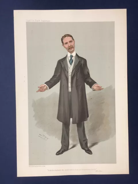 Original 1905 Vanity Fair Print of Andrew Bonar Law - Prime Minister