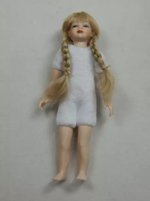 Heidi Ott  Dollhouse Miniature 1:12 Scale Kid 4" Children Girl Doll Body #XKK01