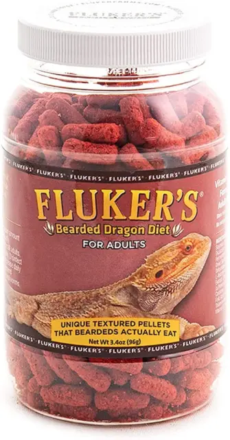 Fluker Labs SFK76021 Adult Bearded Dragon Diet Food, 3.4-Ounce