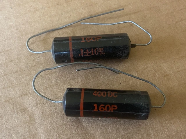 NOS Western Electric Sprague Black Beauty .1 Uf 200v Condensatore 160P